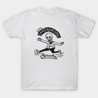 skateboard skeleton I T-Shirt